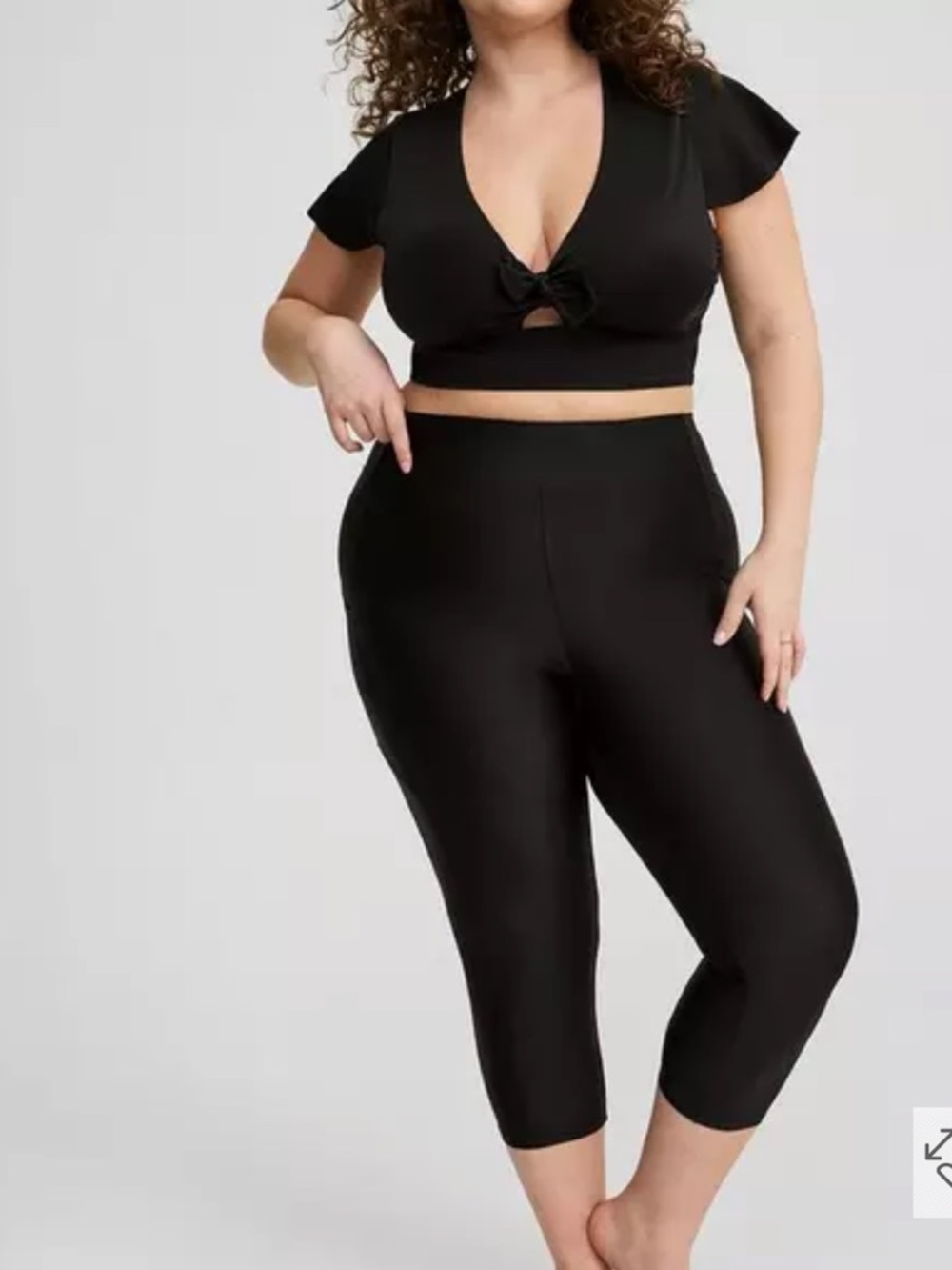 Torrid High-Rise Pocket Capri Swim Legging